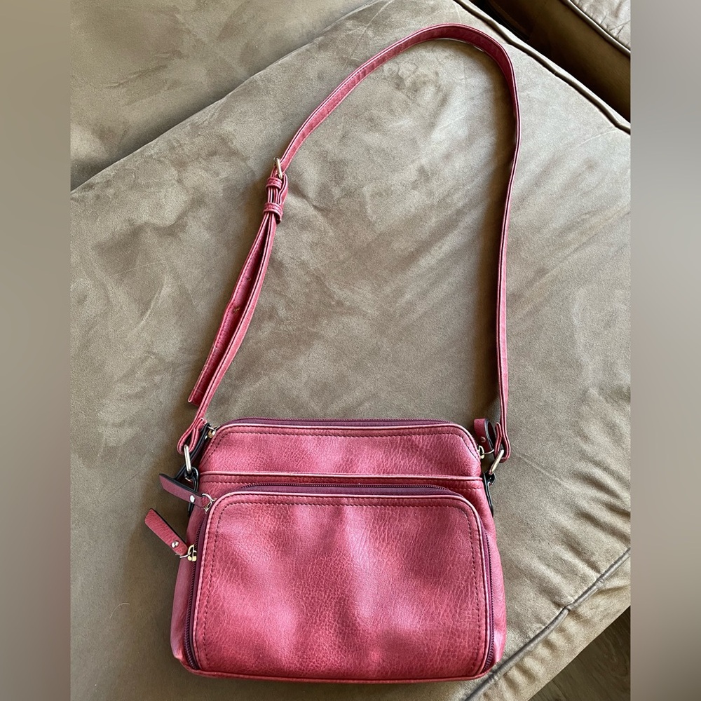 Red Brenice Crossbody Shoulder Bag Handbag Purse